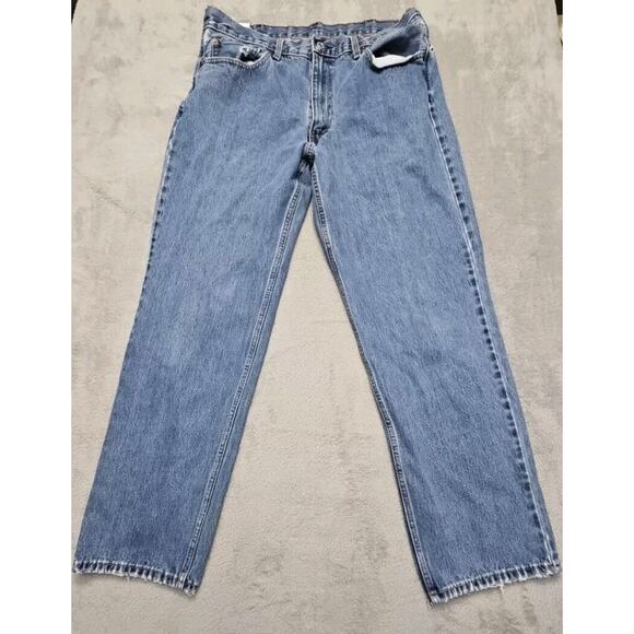 Levi's 550 Jeans Men's 38x34 Blue Relaxed Fit Medium Wash Denim, Well Worn - Picture 1 of 16